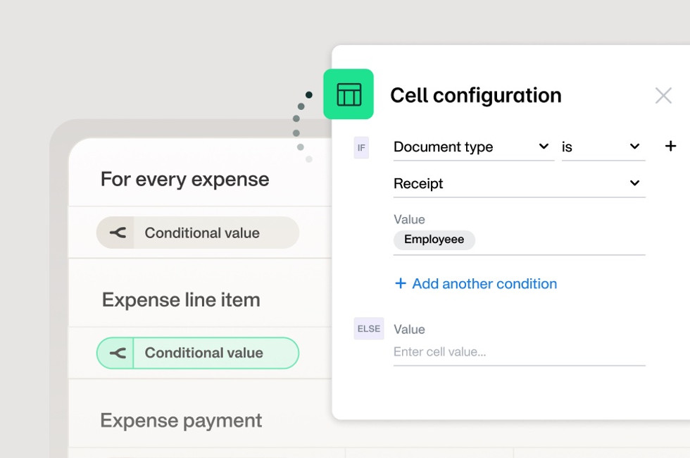 Payhawk CSV and Excel template builder - new expense management software feature screenshot